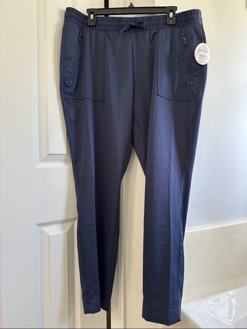 Women’s Outdoor Lost Pines Travel Pant by Magellan XL Water Repellent Navy Blue
